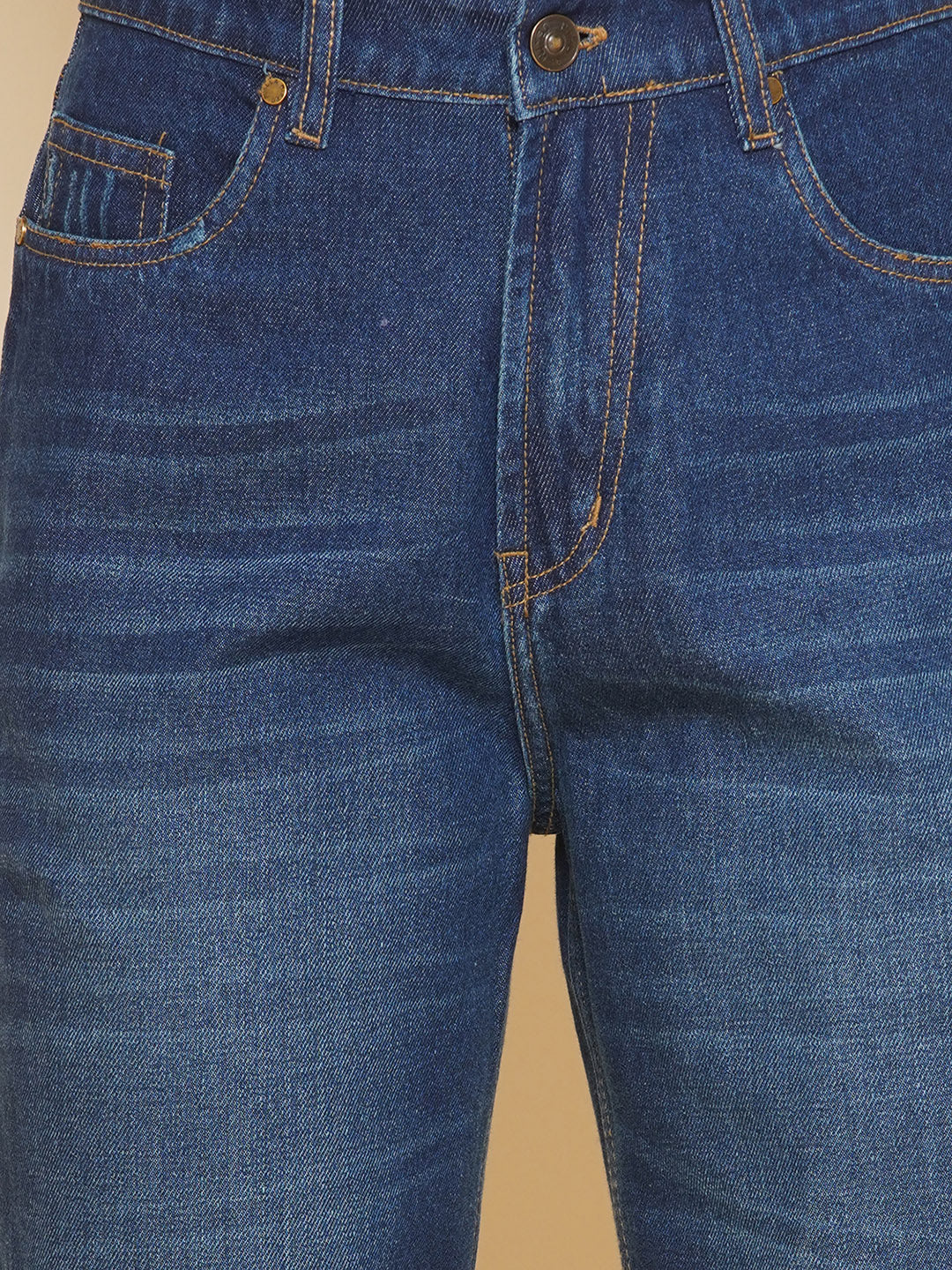 Women Wide Leg Jeans In Blue