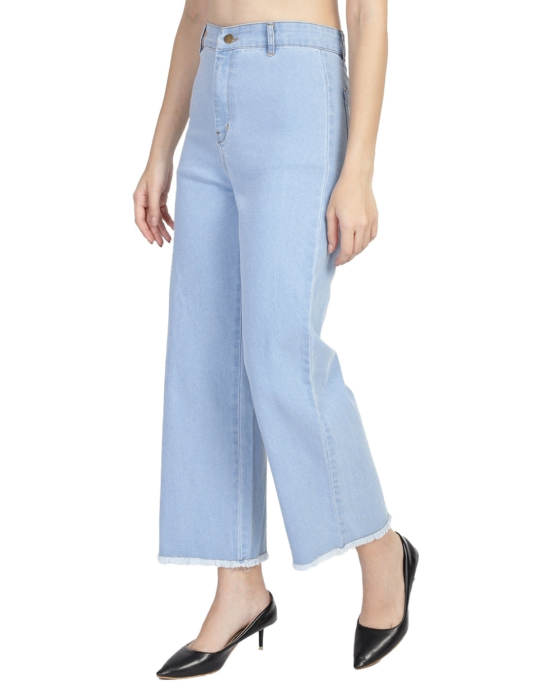 Women Straight Fit Light Blue Jeans