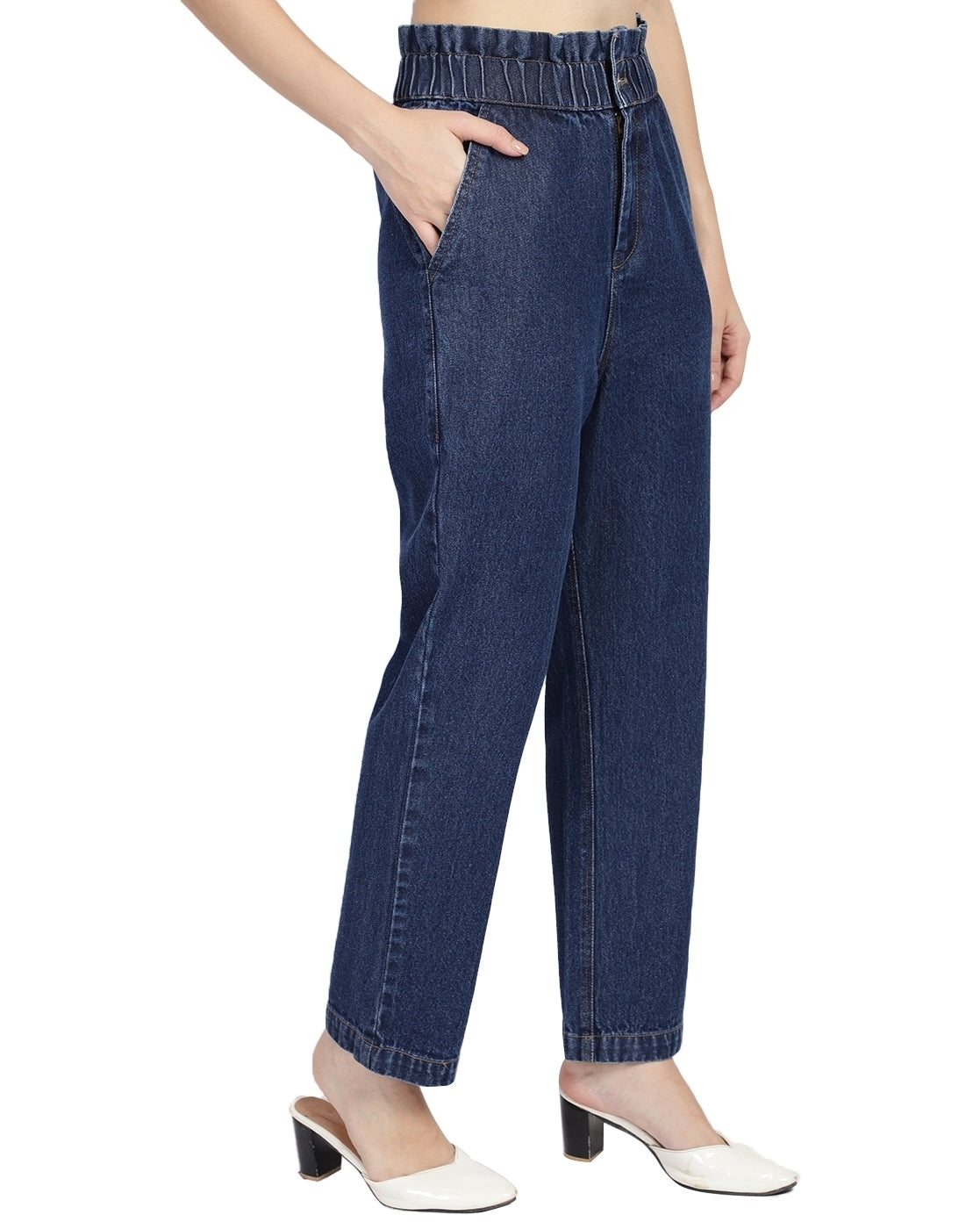 Women Regular High Rise Blue Jeans