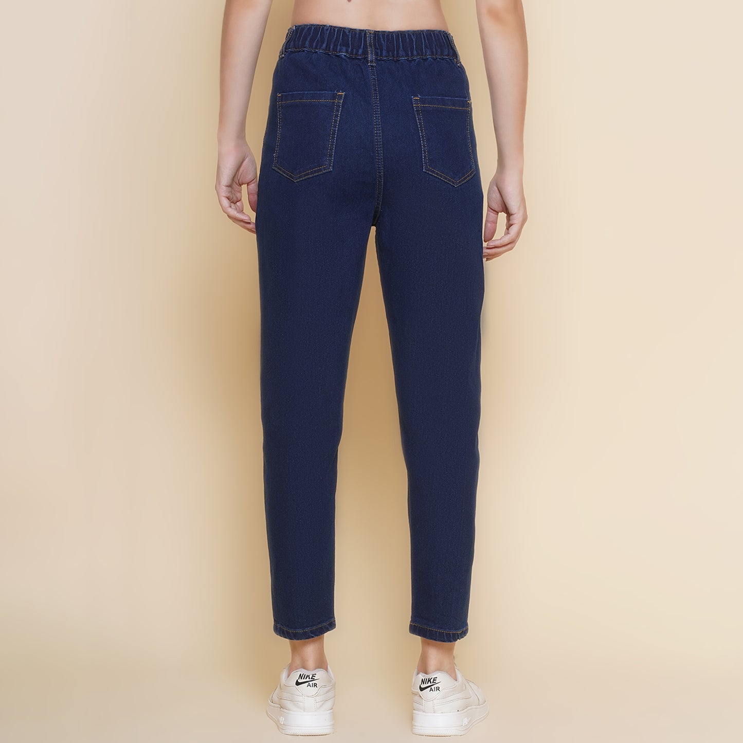 Women Regular High Rise Blue Jeans