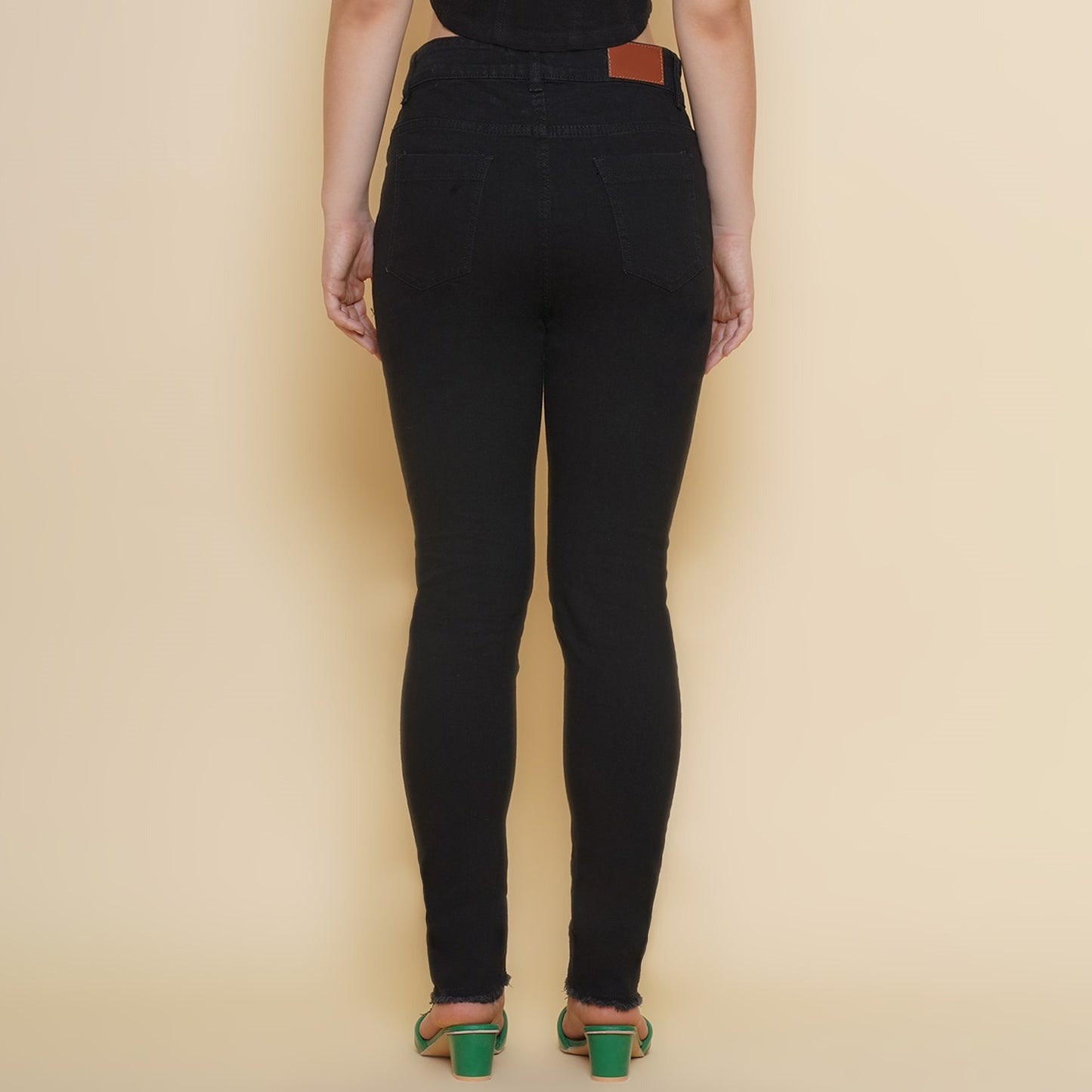 Women Regular High Rise Dark Blue Jeans