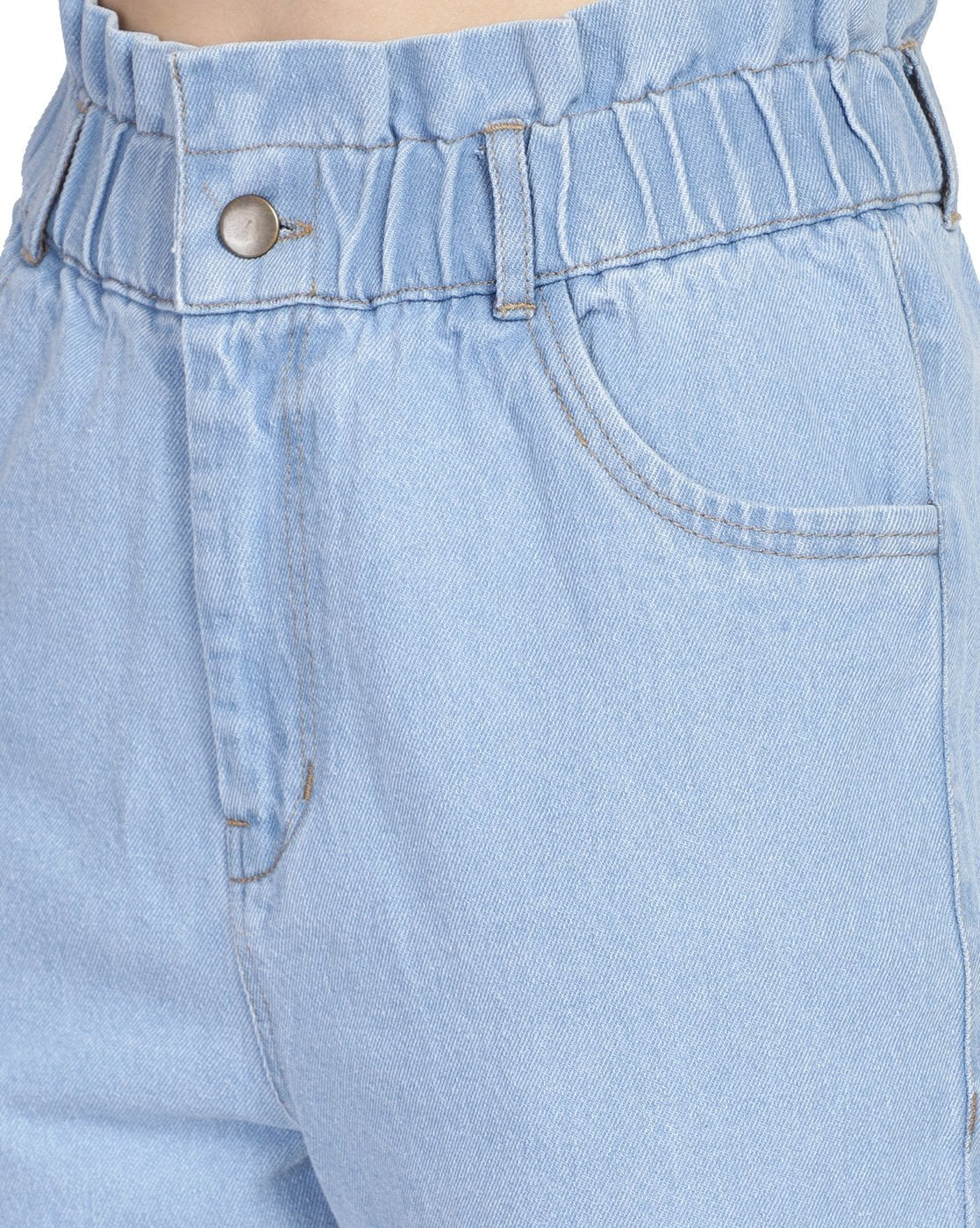 Women Regular High Rise Light Blue Jeans