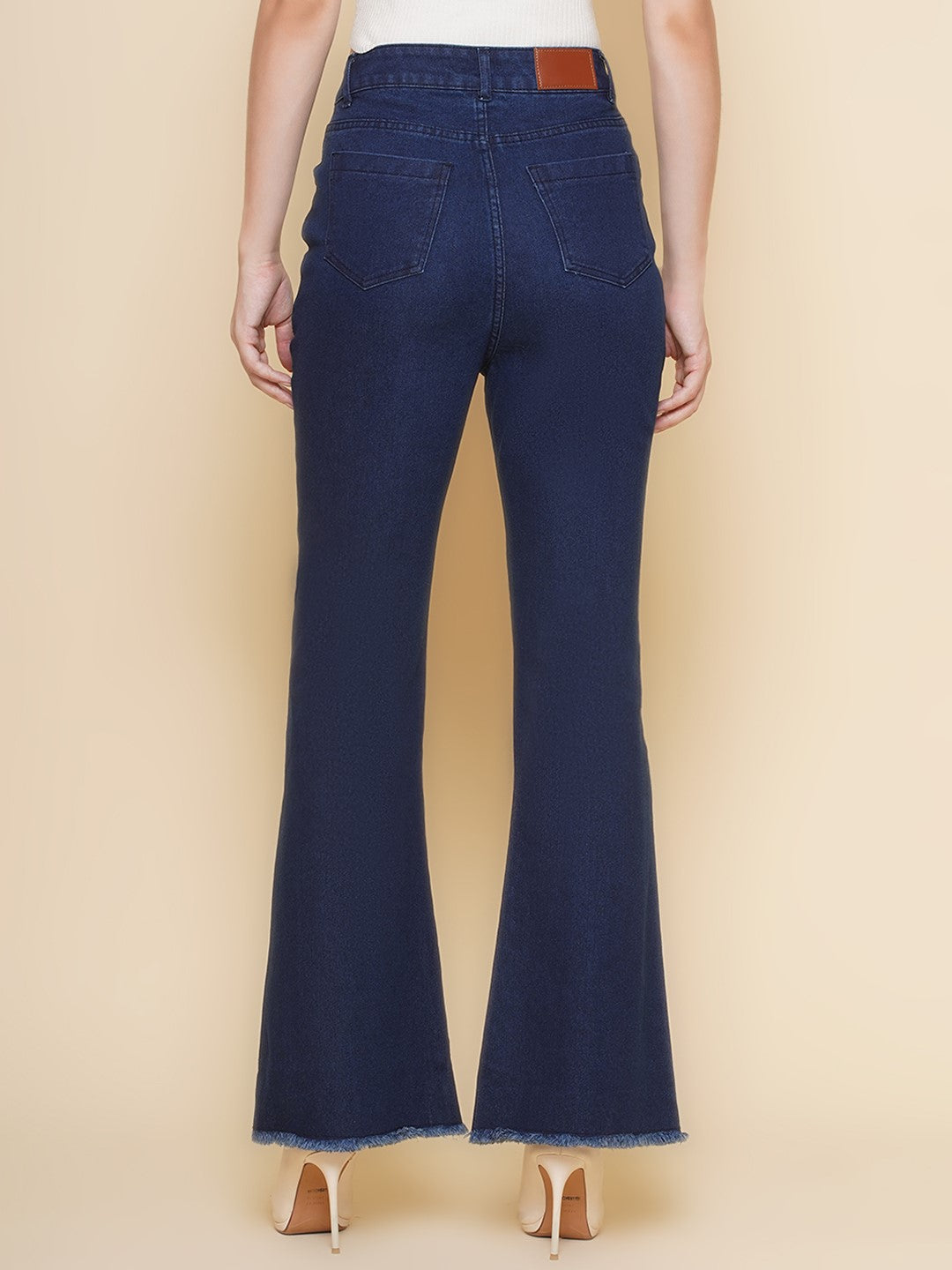 Women Boot Cut Jeans in Blue