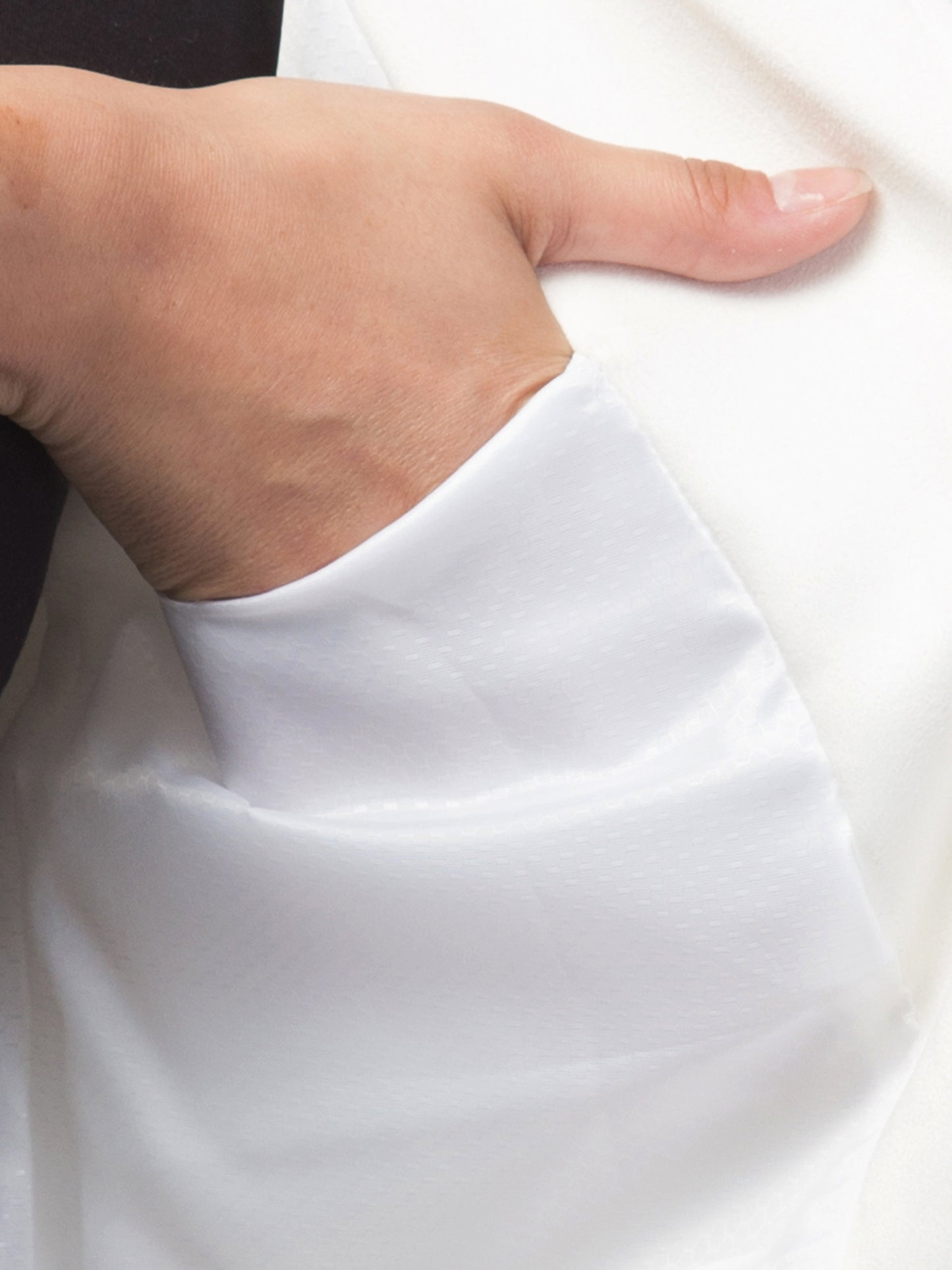 White Color Suede Fabric Girls Blazer